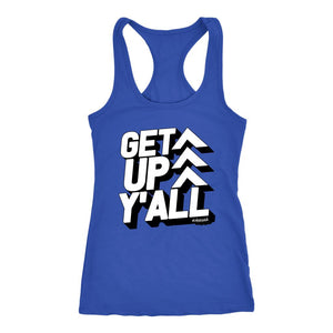 GET UP! Y'ALL Womens Let's Dance Workout Racerback Tank Top