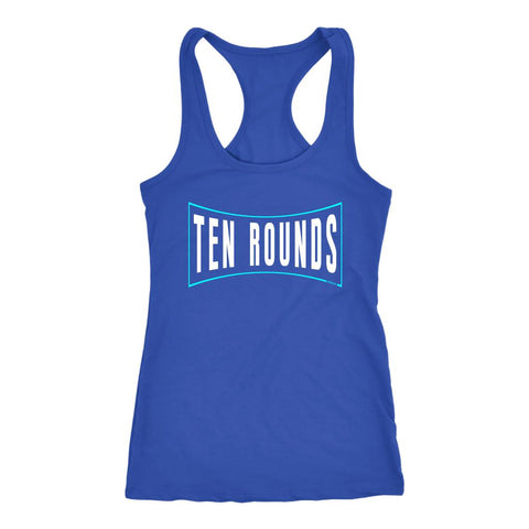 Image of 10 Boxing Rounds Tank, Womens Boxing Fitness Shirt, Ladies 1, 2, Punch Coach Gift - Obsessed Merch