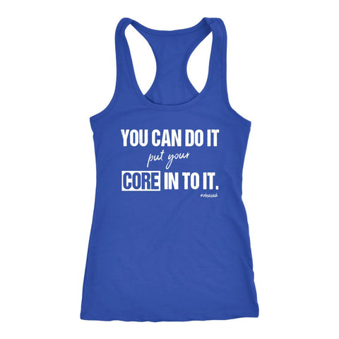 Image of 10 Boxing Rounds Tank, Womens Abs Workout Shirt, You can do it Core in to it, Coach Challenger Gift