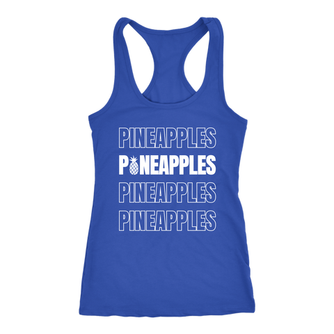 Image of Pineapples Pineapples Pineapples Pineapples Womens Workout Tank