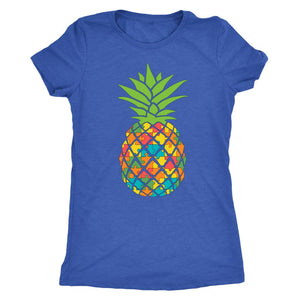 Autism Awareness Pineapple, Womens Multi color puzzle piece Pineapple, Strong Mom with Autistic Child