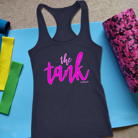 Image of THE TANK Workout Tank, Womens 21 Day Fitness Shirt, Great Fit Program Coach Gift, Pink Edition - Obsessed Merch