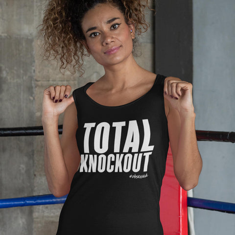 Image of TOTAL KNOCKOUT Womens Boxing Racerback Tank Top