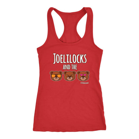 Image of L4: Women's Joelilocks and the 3 Bears Racerback Tank Top - Obsessed Merch