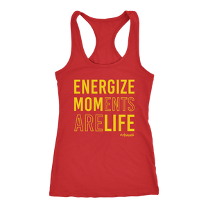 ENERGIZE MOMents Are LIFE Womens Dance Workout Racerback Tank Top