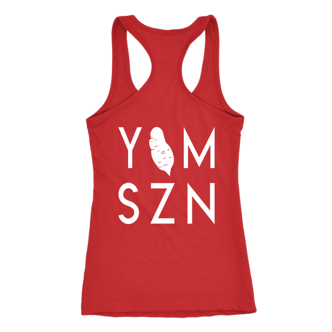 Image of YAM SZN with Yam Womens 6-45 Inspired Tank Workout Shirt Coach Challenge Group Gift | Design on Back Only
