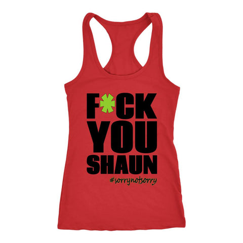 Image of Women's F*ck you Shaun T Racerback Tank Top - Obsessed Merch