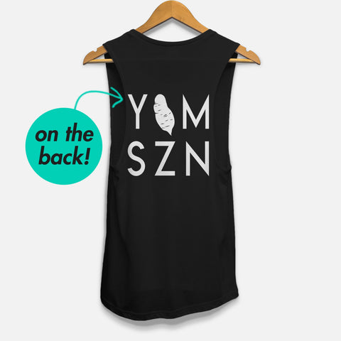Image of YAM SZN with Yam Womens 6-45 Inspired Muscle Tank Ladies Workout Cut Off Shirt Coach Challenge Group Gift