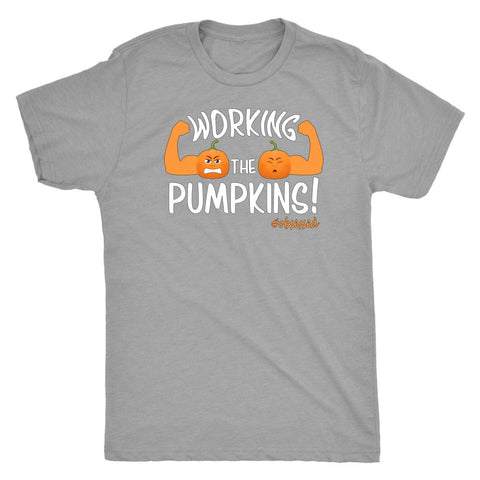 L4: Men's Working the Pumpkins! Triblend T-Shirt - Obsessed Merch