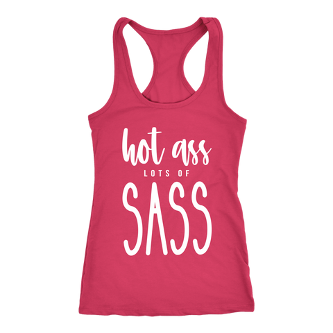 Image of Hot Ass Lots Of Sass Dance Workout Tank Sassy Womens Booty Dancing Tank Top