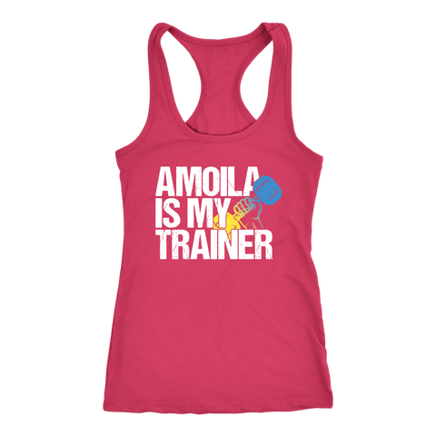 Image of Amoila Is My Trainer Workout Tank Womens 645 Inspired Coach Challenger Shirt