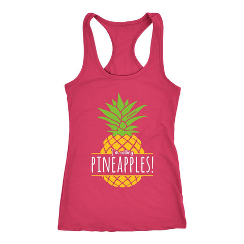 Image of I'm Calling Pineapples Tank, Womens Workout Shirt, Cardio Zoo Safe Word Pineapple Shirt, Ladies Coach Gift