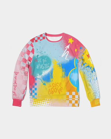 Image of #9WCF AOP Graffiti Men's Classic French Terry Crewneck Pullover