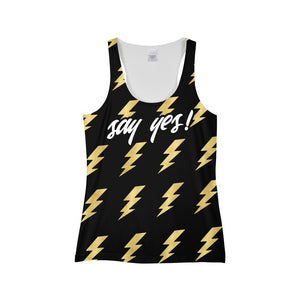 Say Yes! To 100 workouts Lightning Bolts Women's Allover Tank Top - Obsessed Merch