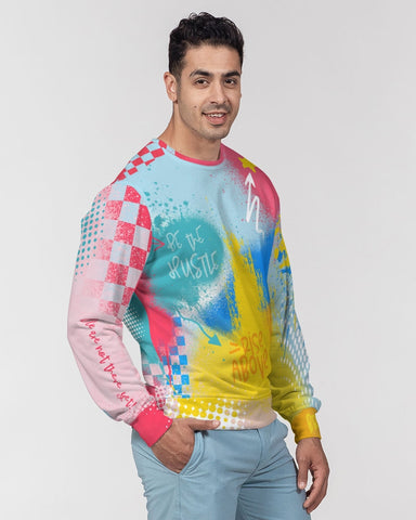 Image of #9WCF AOP Graffiti Men's Classic French Terry Crewneck Pullover