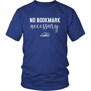 Book Lover Shirt, Book Lovers Gift, No Bookmark Necessary, Speed Reading T Shirts, Teacher Gifts