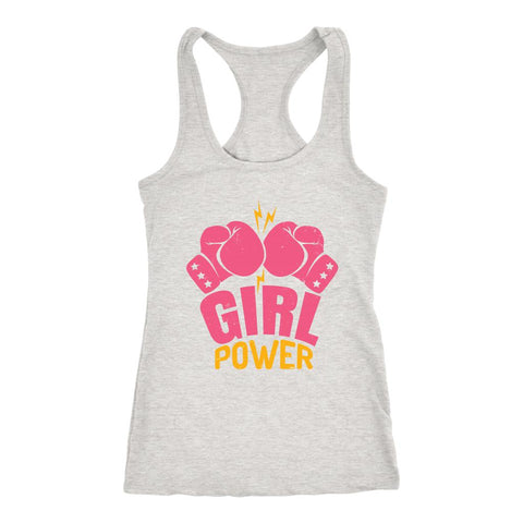 Image of Girl Power Boxing Tank, Womens Boxing Shirt, 10 Boxing Rounds Top, Coach Gift
