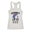 Grammy Shark Lifts! Doo Doo Doo, Funny Grandma Workout Tank, Nana Fitness Shirt