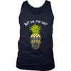 Pineapple Sugar Skull Tank, Mens But Did You Die Workout Shirt, Gym Coach Gift for Men - Obsessed Merch