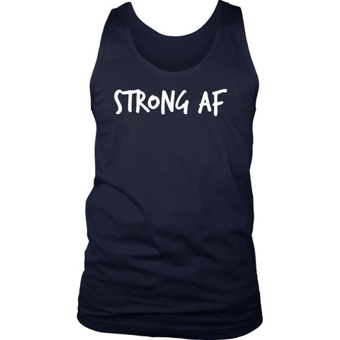 Image of L4: Finisher Strong AF Finished Sore Men's Cotton Tank Top - Obsessed Merch