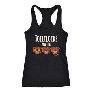 L4: Women's Joelilocks and the 3 Bears Racerback Tank Top - Obsessed Merch