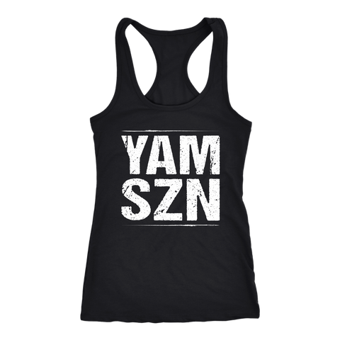 Image of YAM SZN Workout Tank Womens It's Yam Season Shirt 6-45 Inspired Coach Challenge Group Gift | White Edition
