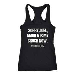 Sorry Joel, Amoila Is My Crush Now Funny Womens Workout Tank Ladies 6-45 Shirt Coach Challenger Gift