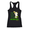 St Patricks There's No Such Thing As Too Much Unichaun Juice Womens Racerback Tank - Obsessed Merch