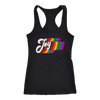 JOY Rainbow Tank Womens Find the Joy colorful Warn Look Workout Shirt Ladies Dance Coach Gift Top