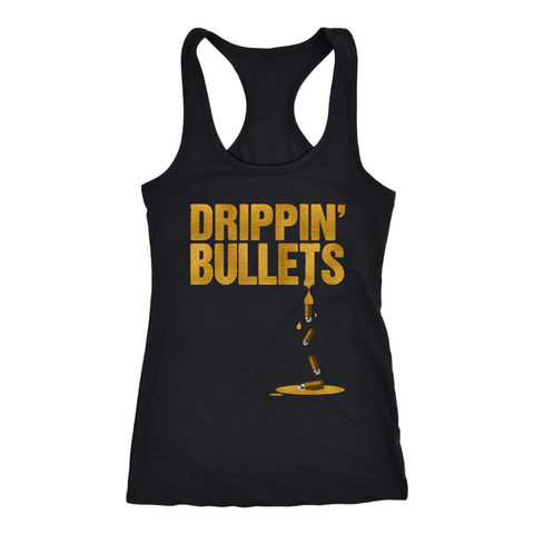 Image of L4: Drippin' Bullets Joel Quote for Sweaty Josh, Mens & Womens Tanks - Obsessed Merch