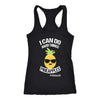 Women's I Can Do Hard Things Cool Pineapple Edition Racerback Tank - Obsessed Merch