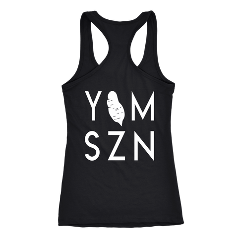 YAM SZN with Yam Womens 6-45 Inspired Tank Workout Shirt Coach Challenge Group Gift | Design on Back Only