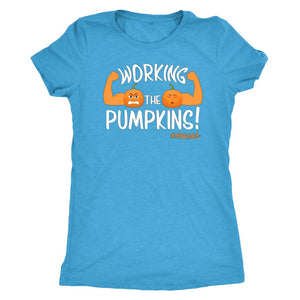 L4: Women's Working The Pumpkins! Triblend T-Shirt - Obsessed Merch