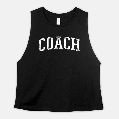 Image of COACH Cropped Tank Womens Workout Crop Shirt Ladies Fitness Coach Clothing