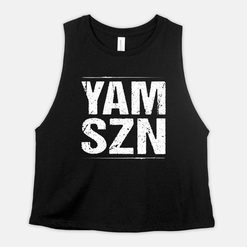 Image of YAM SZN Crop Top Womens It's Yam Season Cropped Tank 6-45 Inspired Coach Challenge Group Shirt Gift