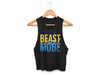 BEAST MODE Activated Womens Crop Top Six45 Inspired Cropped Tank Ladies Coach Challenger Shirt