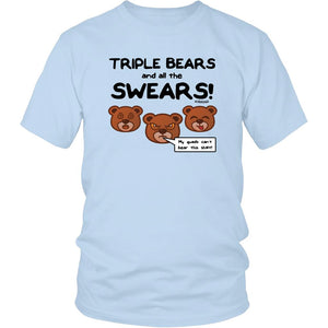 Triple Bears Shirt, Liift Hiit Workout Tee, All the Swears Workout T-Shirt, Unisex Lifting Coach Gift