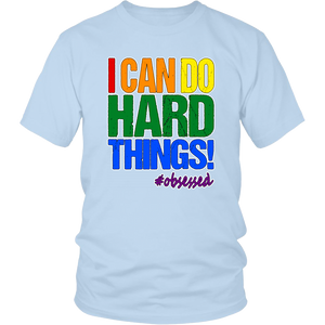 LGBTQ Pride Shirt I Can Do Hard Things Motivational Quote Mens Womens Unisex T-shirt Transgender Gay Lesbian Bisexual Coming Out Gift
