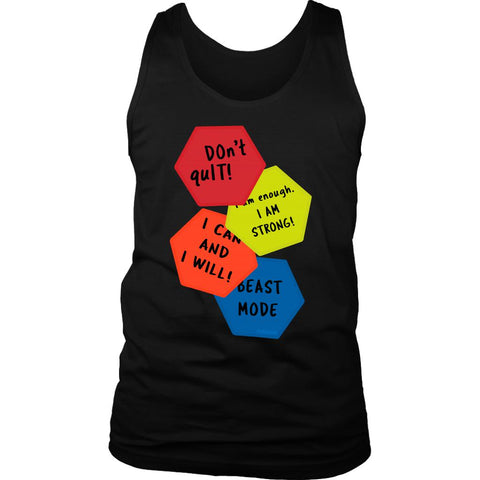 Image of Shift Shop: Men's Motivation Quote Markers 100% Cotton Tank - Obsessed Merch
