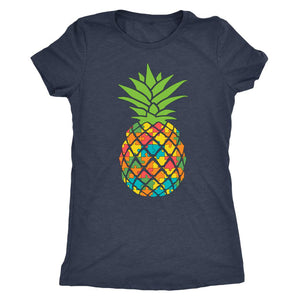 Autism Awareness Pineapple, Womens Multi color puzzle piece Pineapple, Strong Mom with Autistic Child