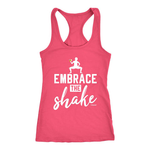 Image of Embrace the Shake Womens Barre Workout Tank, Energize Blend Coach Gift - Obsessed Merch