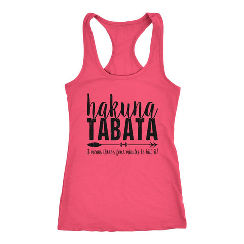 Image of HAKUNA TABATA Womens Hiit Workout Racerback Tank Top