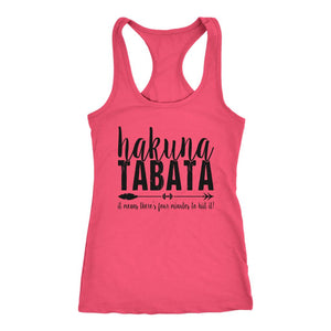 HAKUNA TABATA Womens Hiit Workout Racerback Tank Top