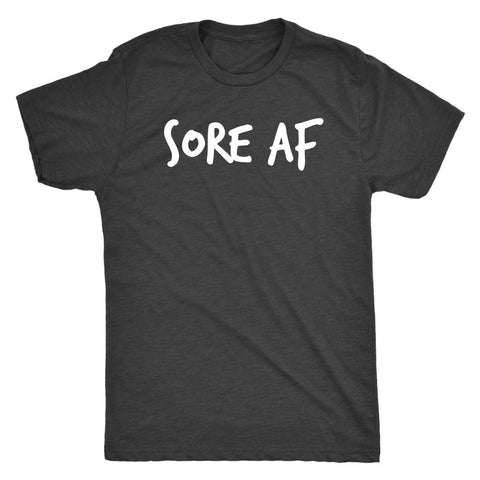 Image of Sore AF Shirt, Mens Workout Tee, Liift & Hiit Fitness Shirts, Coach Gift