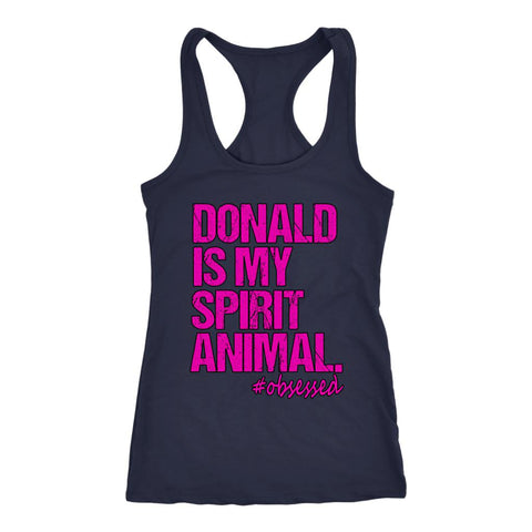 Image of Donald Stamper Is My Spirit Animal Pink Edition Racerback Tank - Obsessed Merch