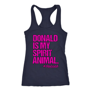 Donald Stamper Is My Spirit Animal Pink Edition Racerback Tank - Obsessed Merch