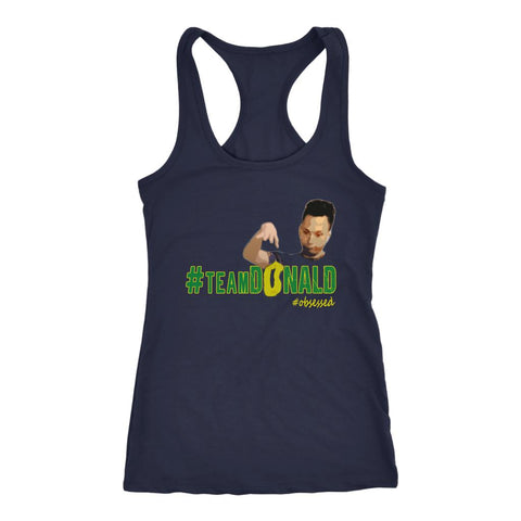 Image of Women's Team Donald Yellow Band Moment Racerback Tank Top - Obsessed Merch