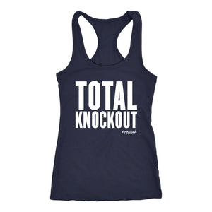 TOTAL KNOCKOUT Womens Boxing Racerback Tank Top