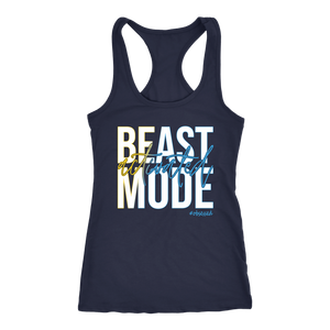 BEAST MODE Activated Womens Workout Tank Six45 Inspired Shirt Ladies Coach Challenger Gift | White + Gradient Edition