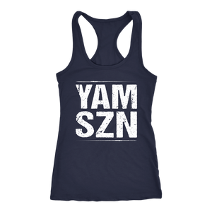 YAM SZN Workout Tank Womens It's Yam Season Shirt 6-45 Inspired Coach Challenge Group Gift | White Edition